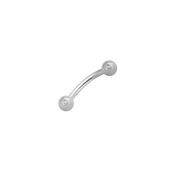 18G Surgical Steel Barbell Eyebrow Ring Earring Cartilage Tragus Piercing 1pc 
